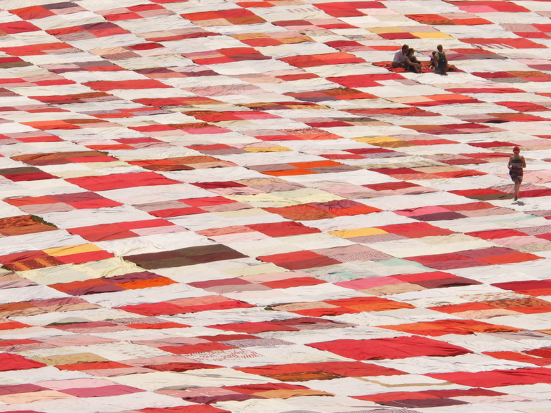 Illustration for article titled The World's Biggest Picnic Blanket Is Growing in the Swiss Countryside